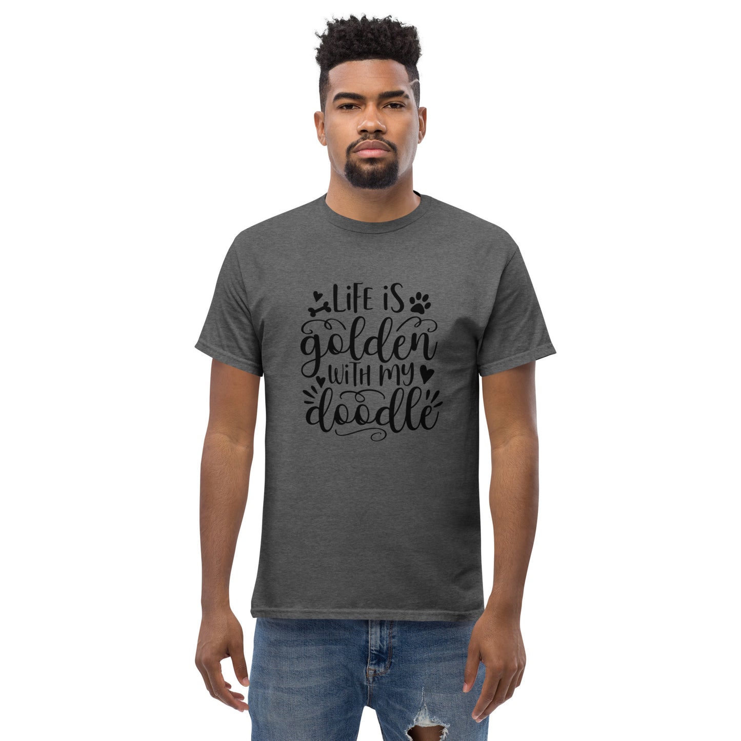 Life is Golden With My Doodle - Men's Classic Gildan T Shirt