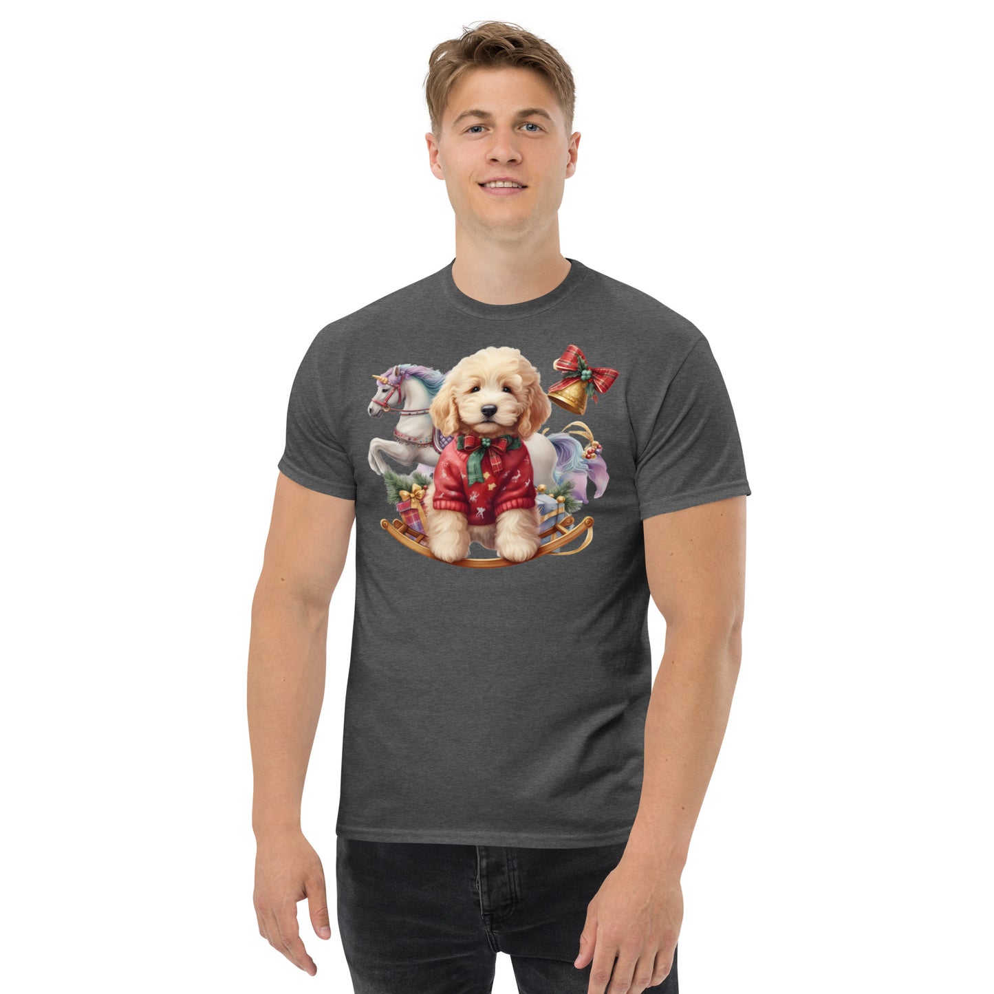 Adorable Christmas Doodle - Men's Classic Gildan T Shirt