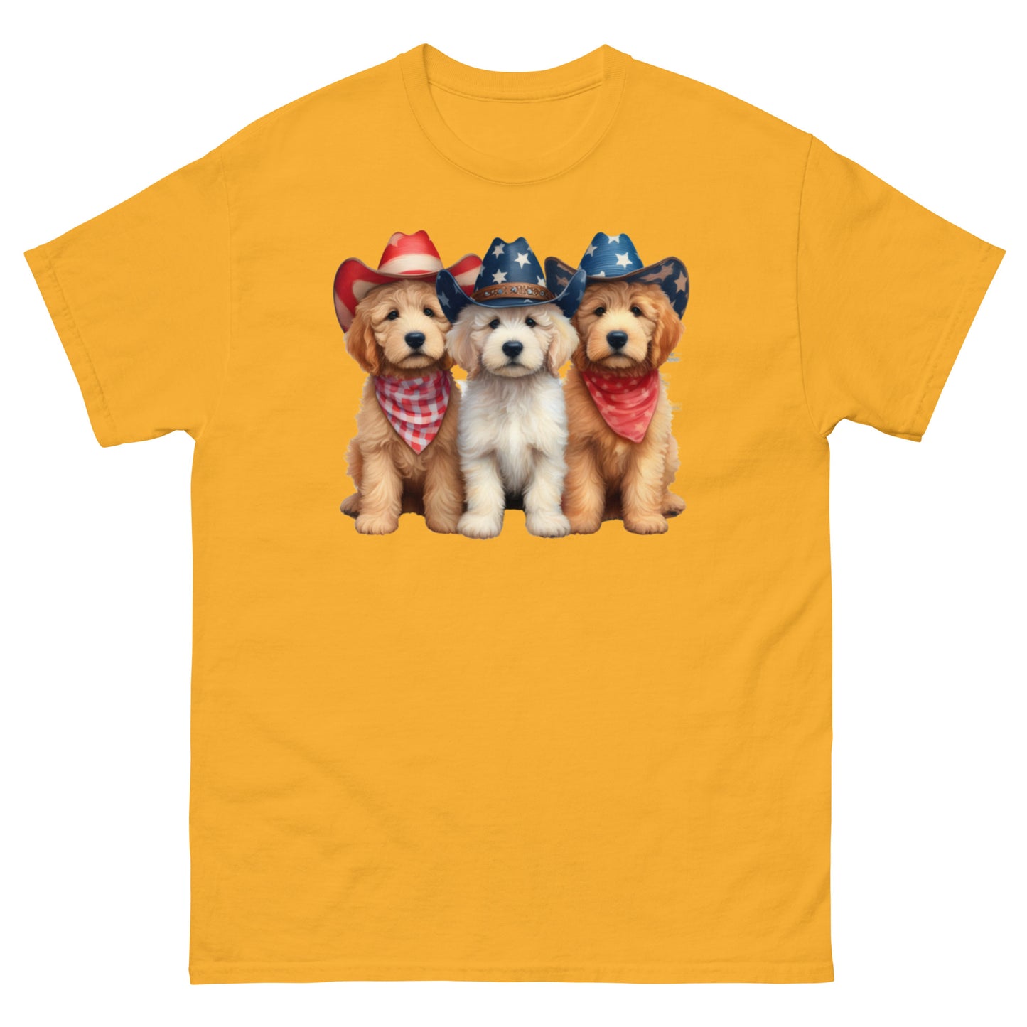 3 Patriotic Doodles - Men's Classic Gildan T Shirt