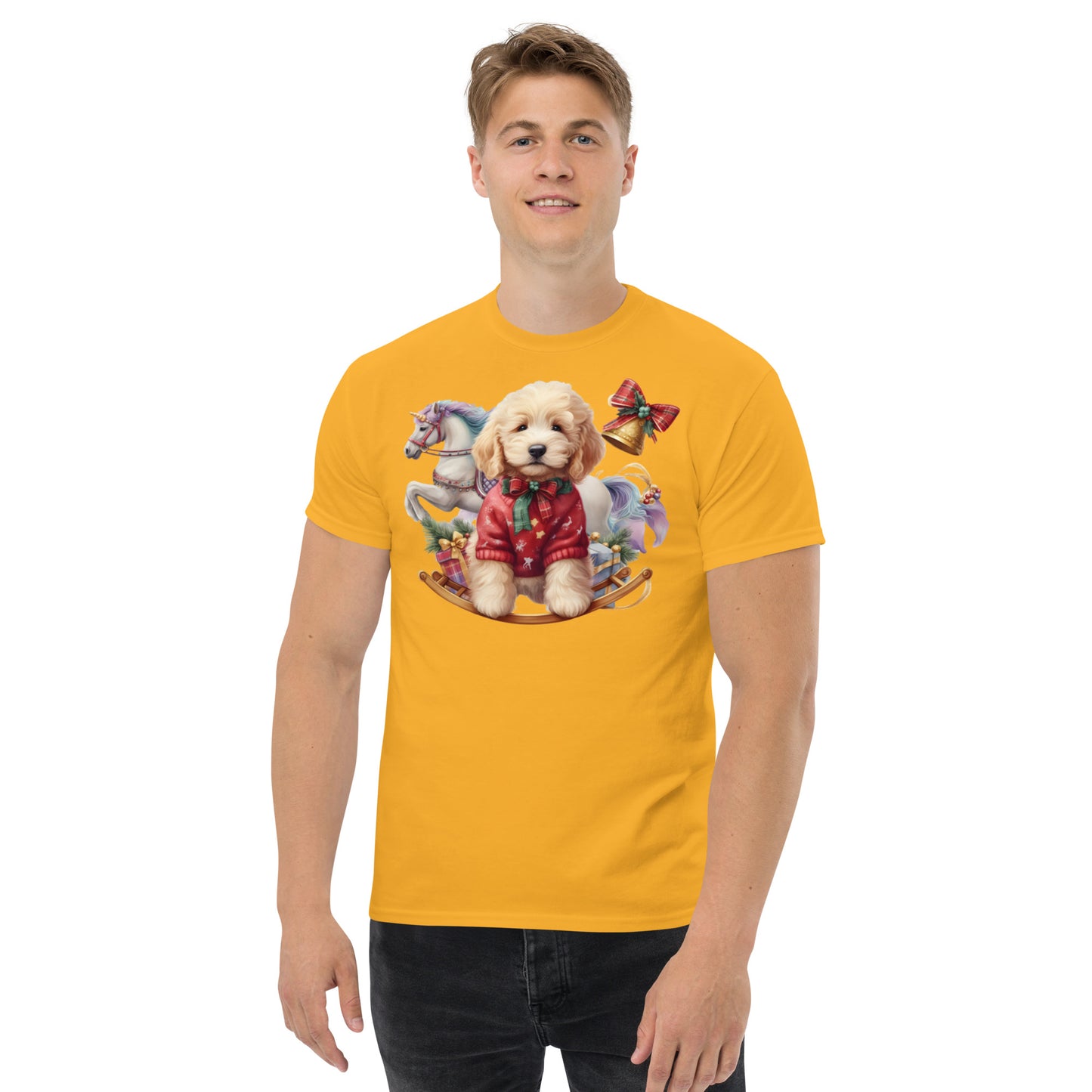 Adorable Christmas Doodle - Men's Classic Gildan T Shirt