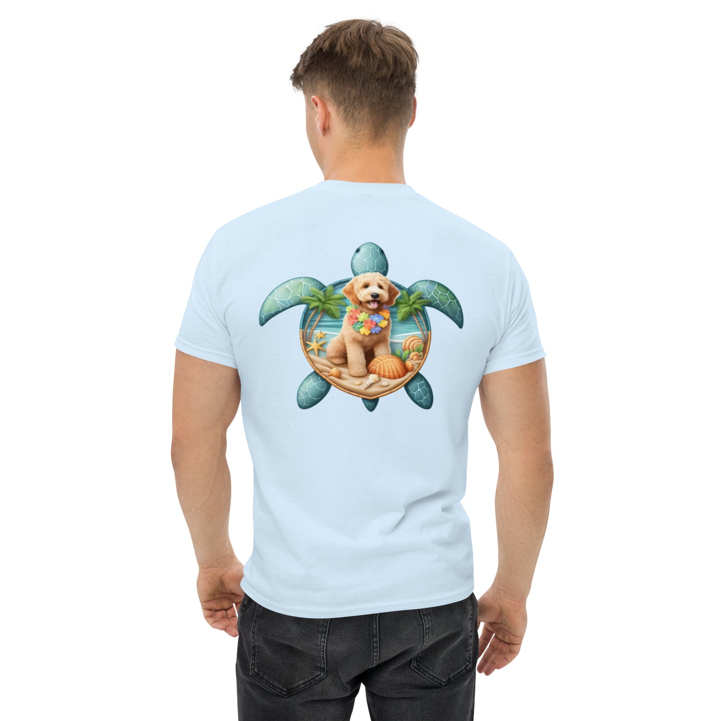 Sea Turtle Doodle Men's Classic Gildan T Shirt