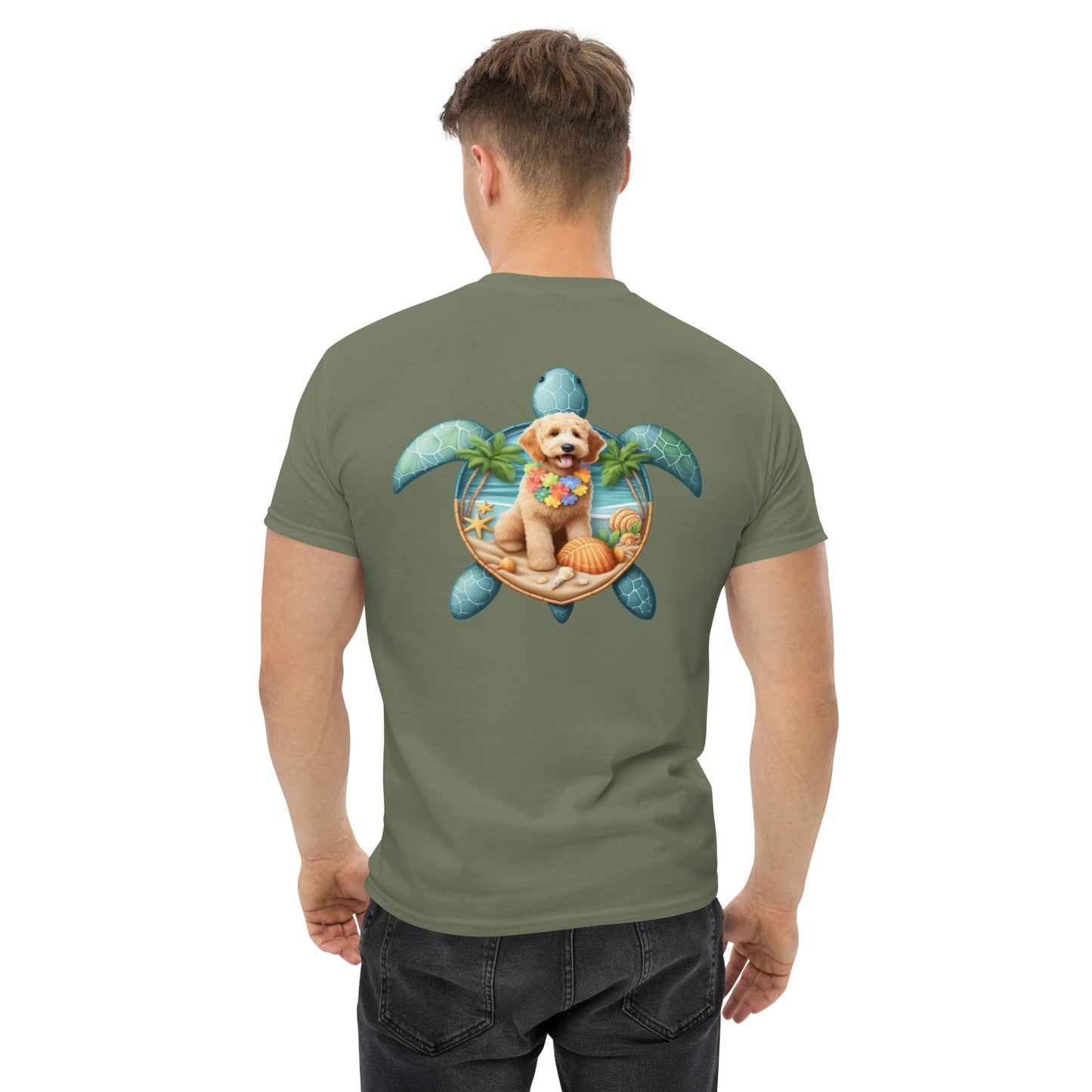 Sea Turtle Doodle Men's Classic Gildan T Shirt