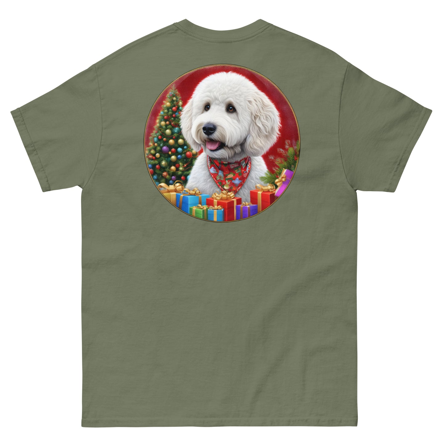 White Christmas Doodle Men's Classic Gildan T Shirt