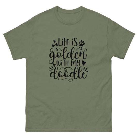 Life is Golden With My Doodle - Men's Classic Gildan T Shirt