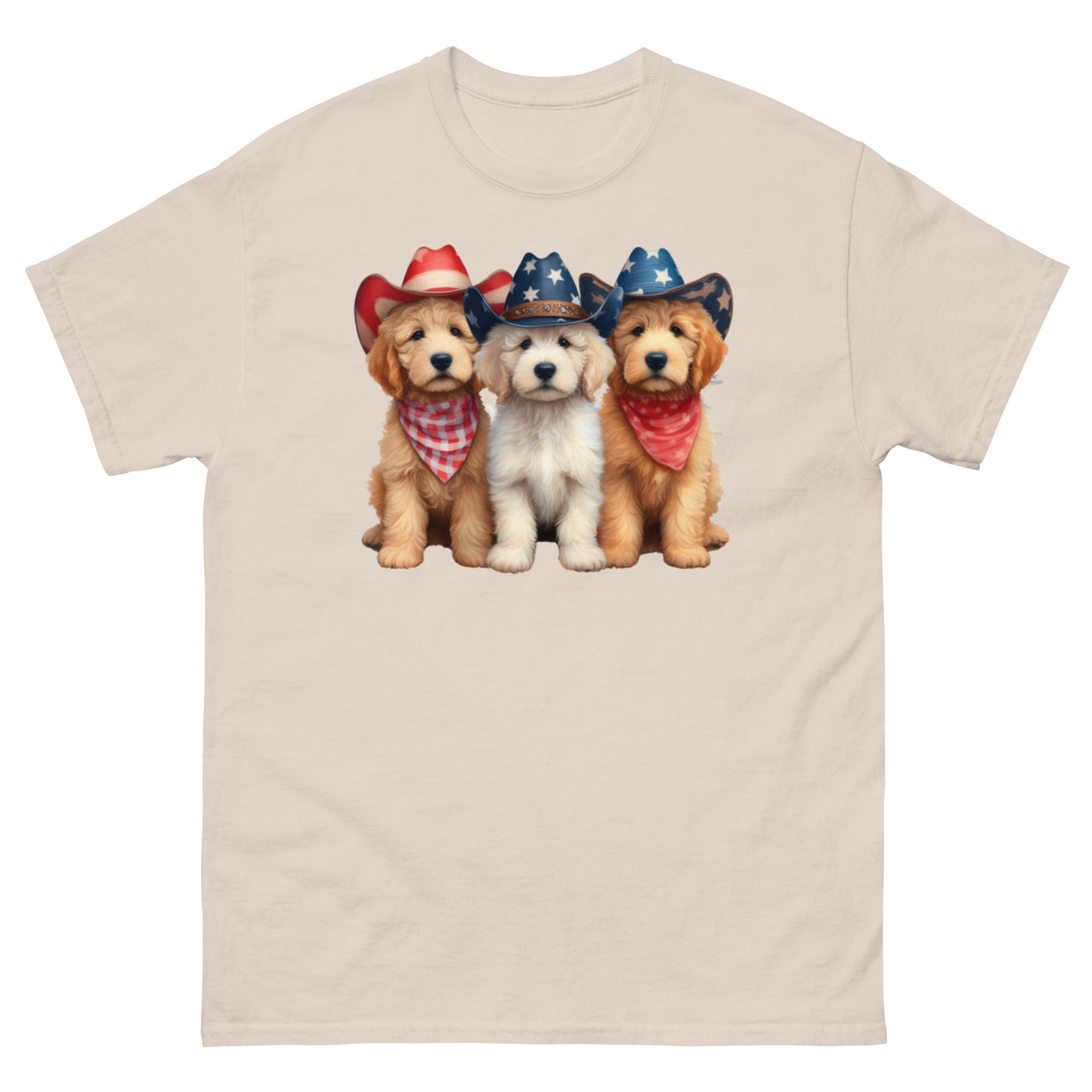 3 Patriotic Doodles - Men's Classic Gildan T Shirt