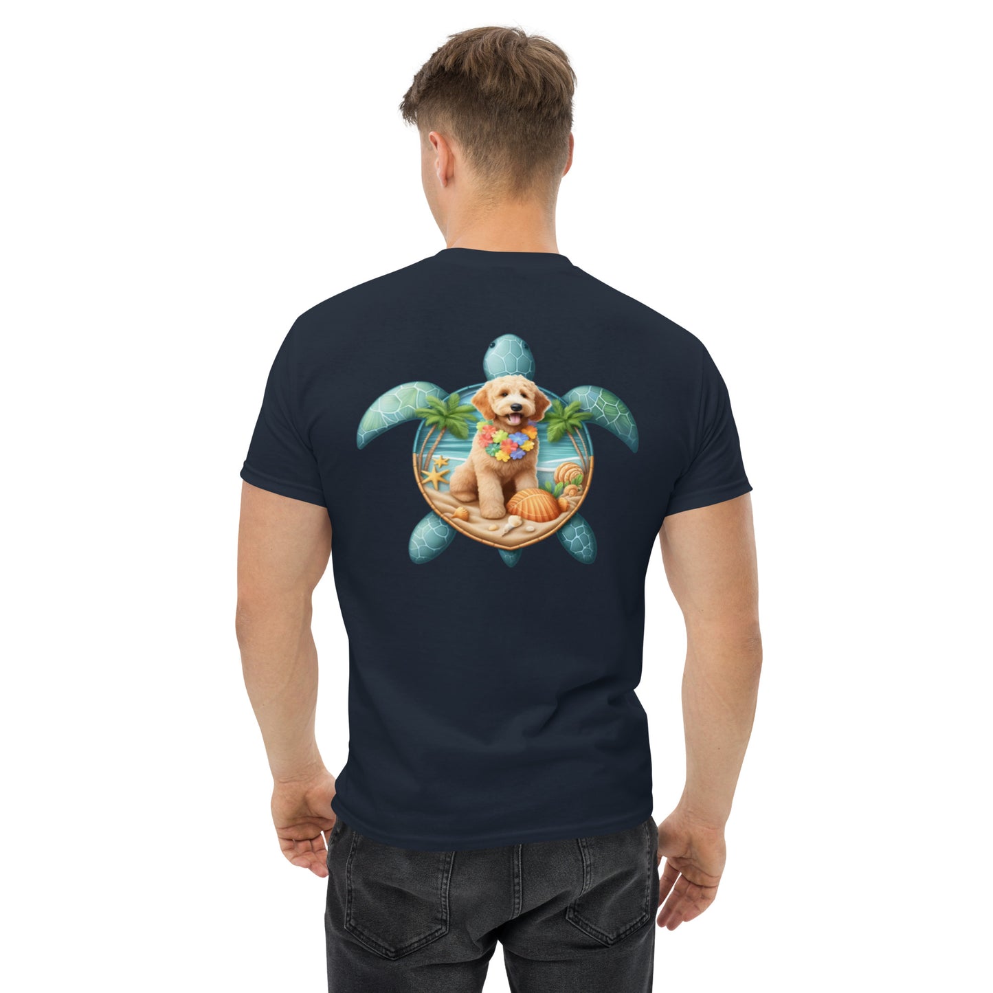 Sea Turtle Doodle Men's Classic Gildan T Shirt