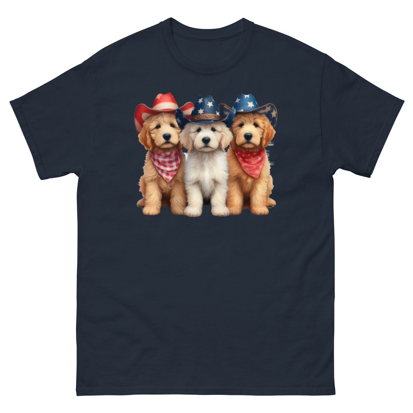 3 Patriotic Doodles - Men's Classic Gildan T Shirt