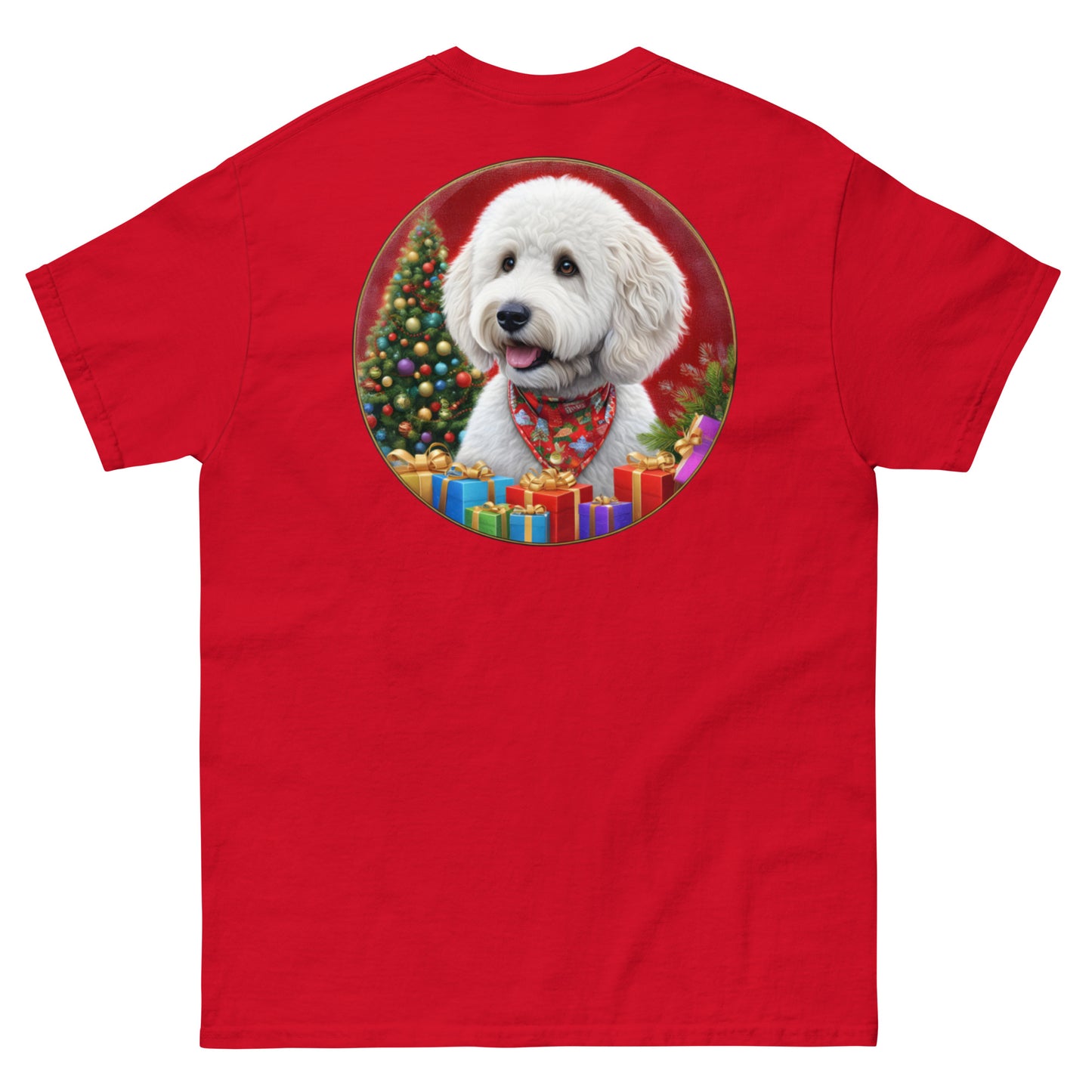 White Christmas Doodle Men's Classic Gildan T Shirt