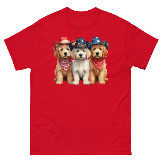 3 Patriotic Doodles - Men's Classic Gildan T Shirt