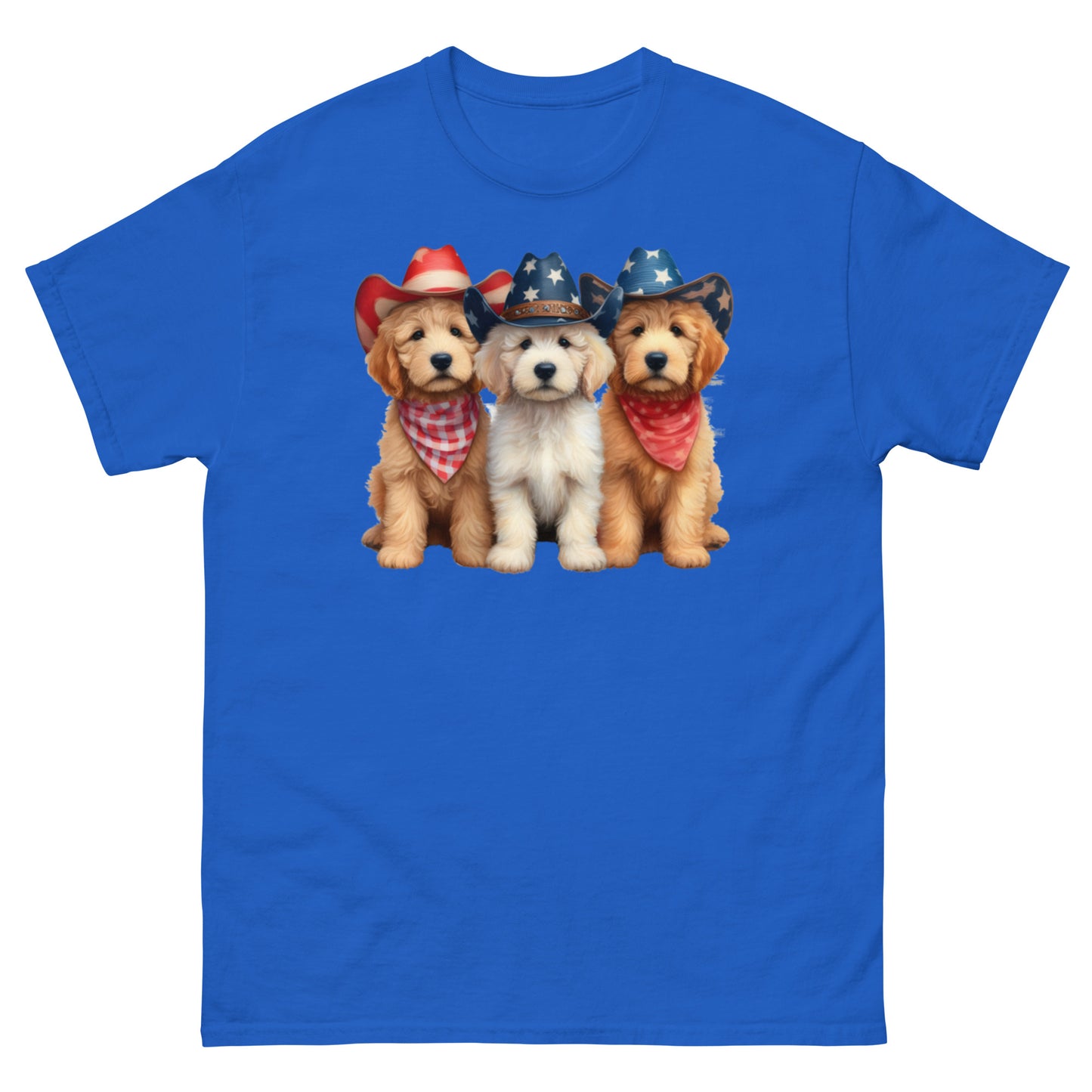 3 Patriotic Doodles - Men's Classic Gildan T Shirt