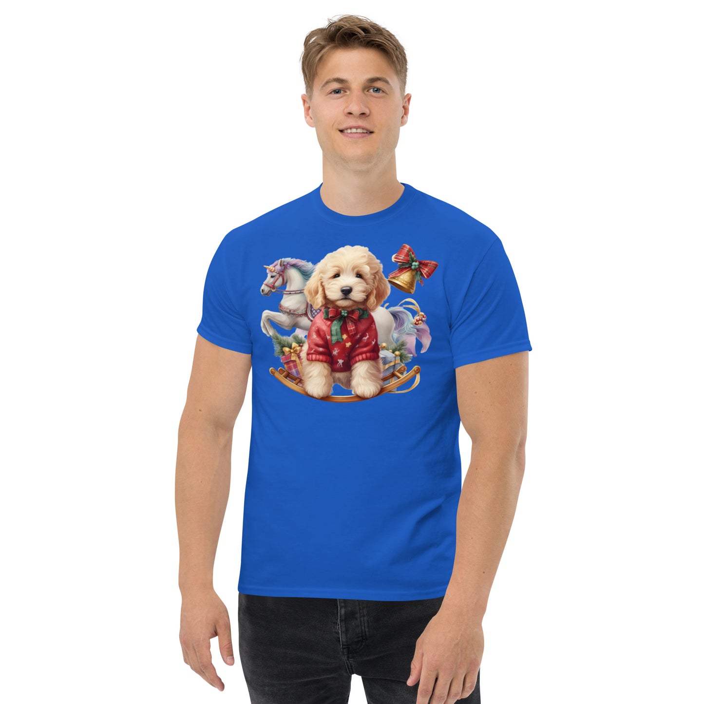 Adorable Christmas Doodle - Men's Classic Gildan T Shirt