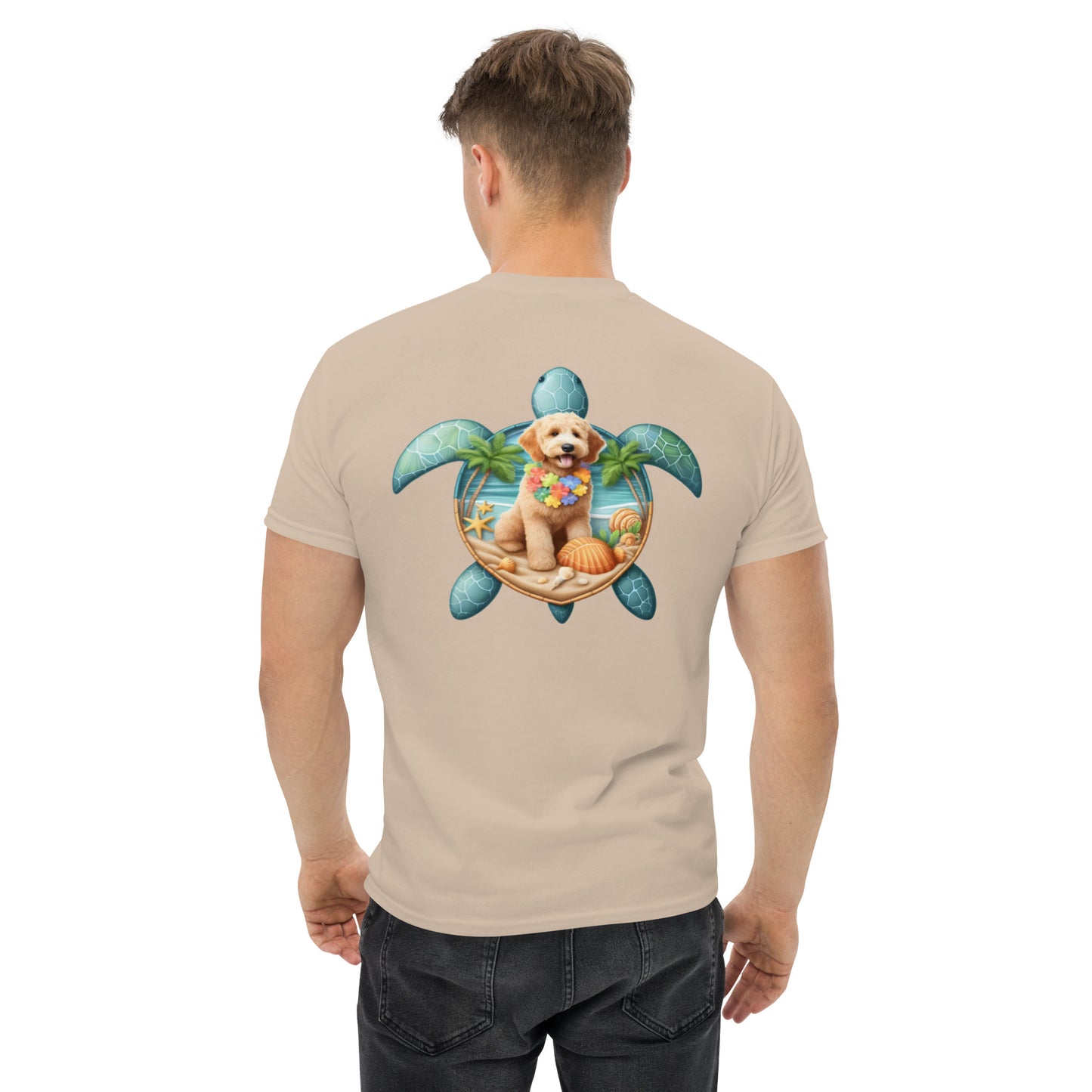 Sea Turtle Doodle Men's Classic Gildan T Shirt