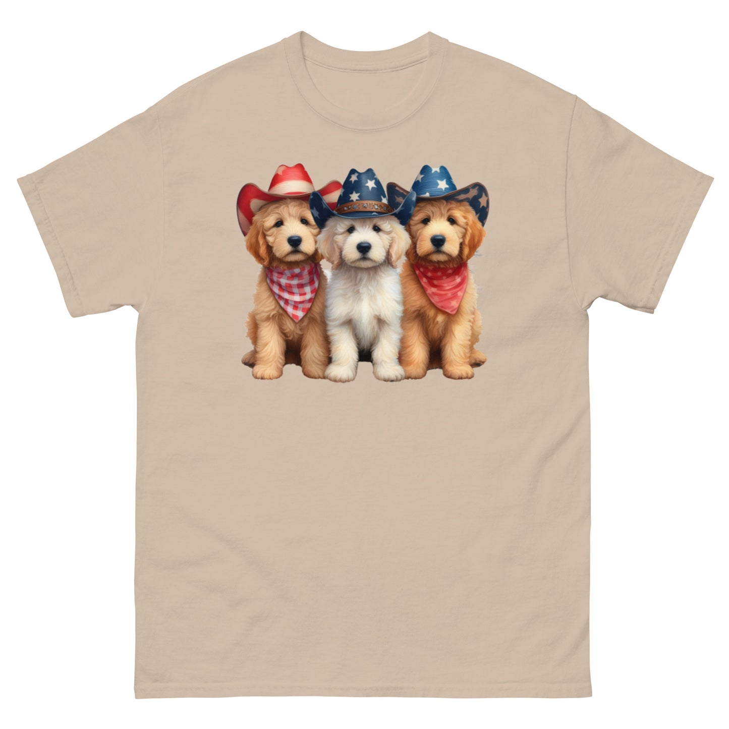 3 Patriotic Doodles - Men's Classic Gildan T Shirt