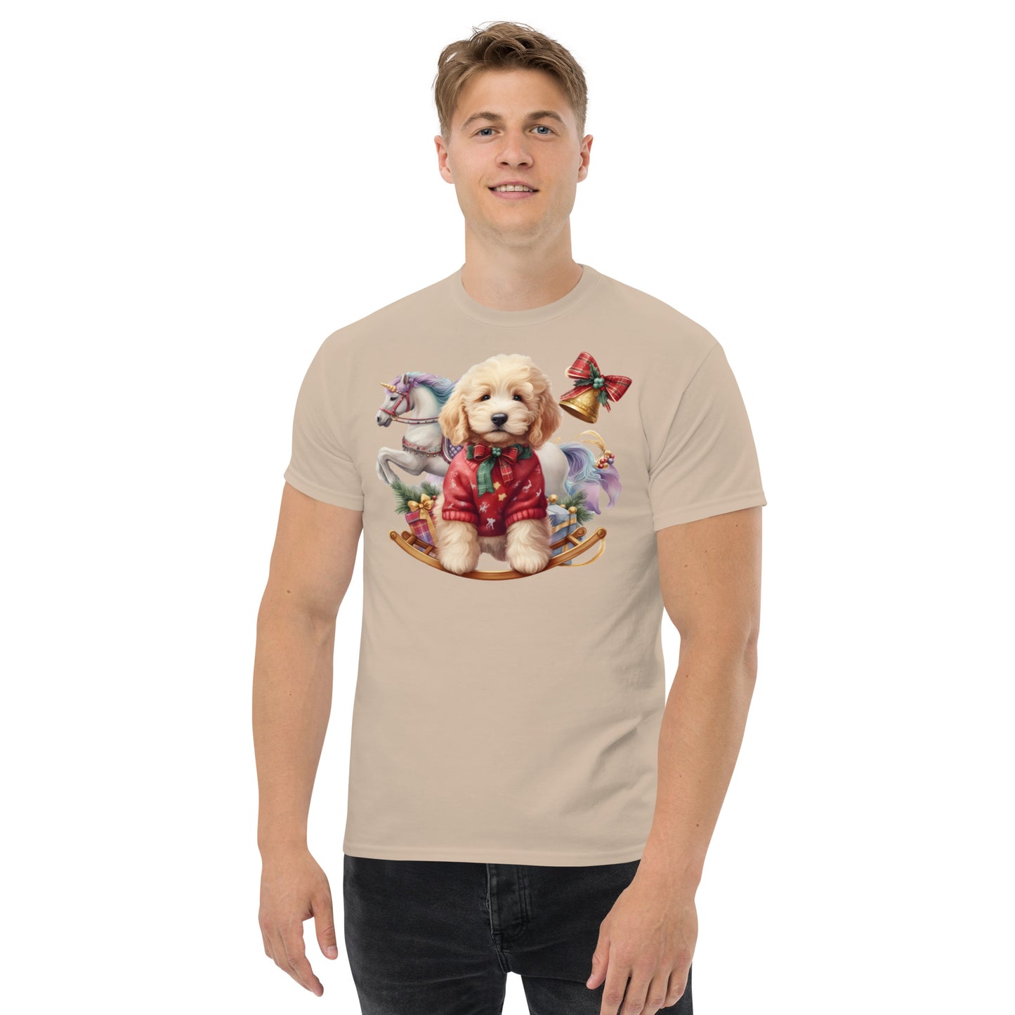 Adorable Christmas Doodle - Men's Classic Gildan T Shirt