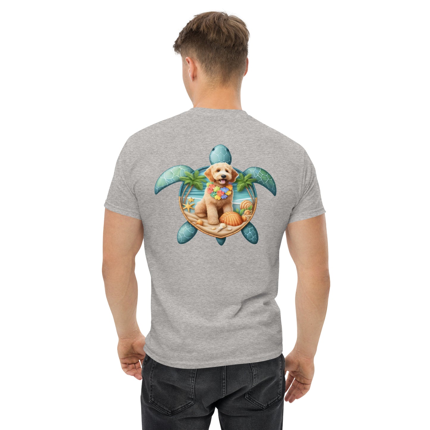 Sea Turtle Doodle Men's Classic Gildan T Shirt