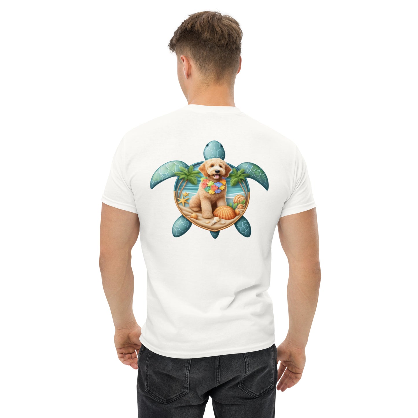 Sea Turtle Doodle Men's Classic Gildan T Shirt