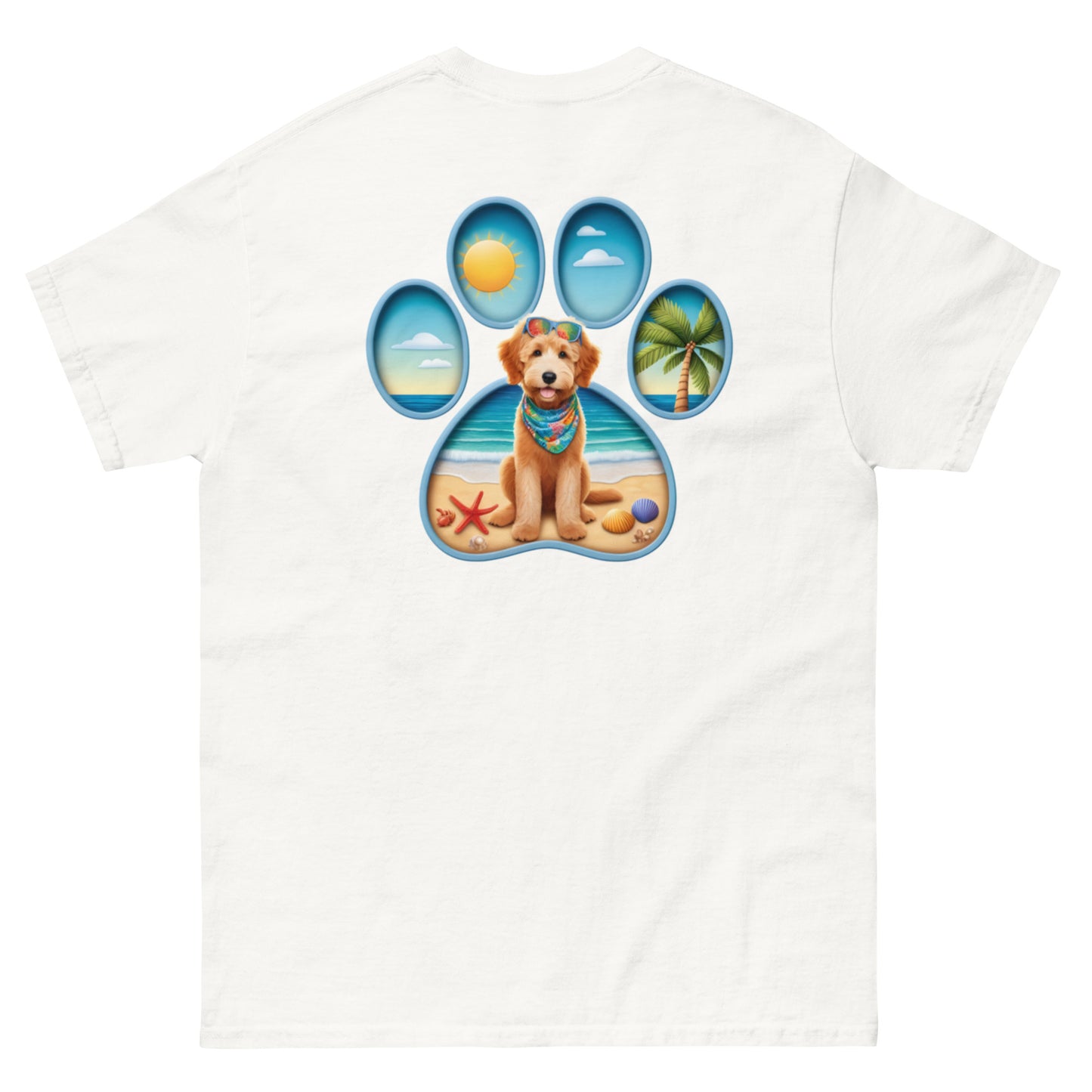 Paw Print Doodle Men's Classic Gildan T Shirt