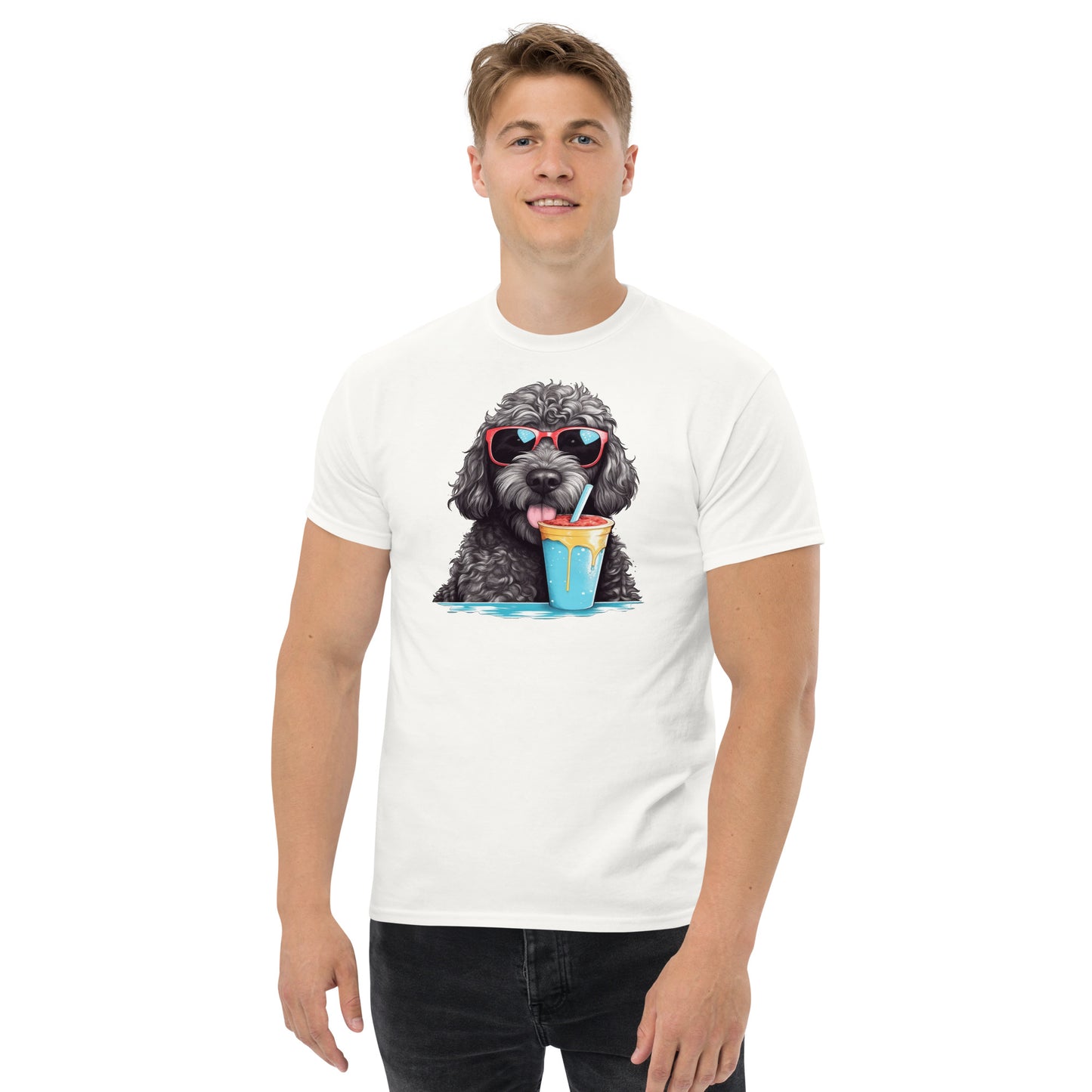 Black Doodle Men's Classic Gildan T Shirt