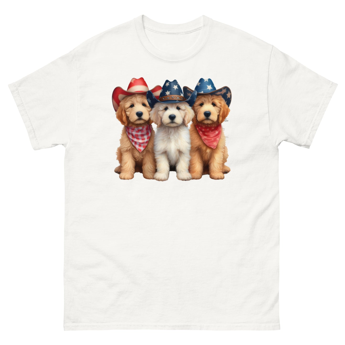 3 Patriotic Doodles - Men's Classic Gildan T Shirt