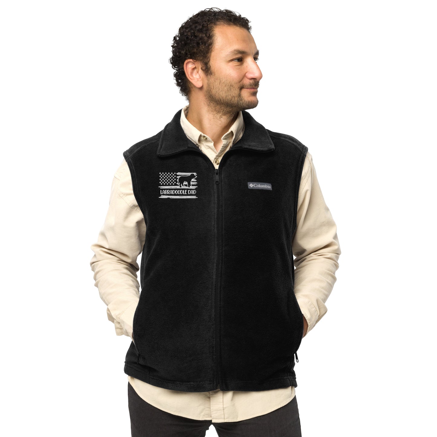 Labradoodle Dad Embroidered Men’s Columbia Fleece Vest