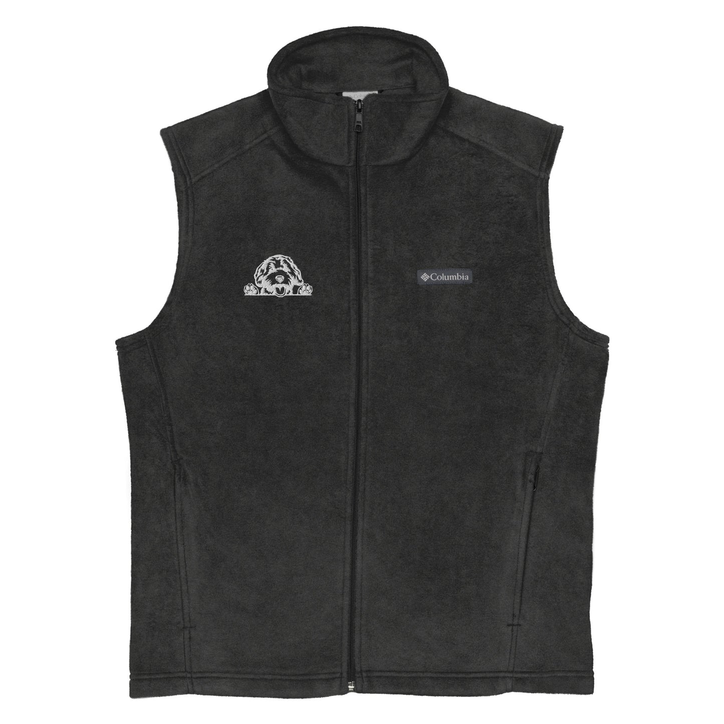 Doodle Embroidered Men’s Columbia Fleece Vest