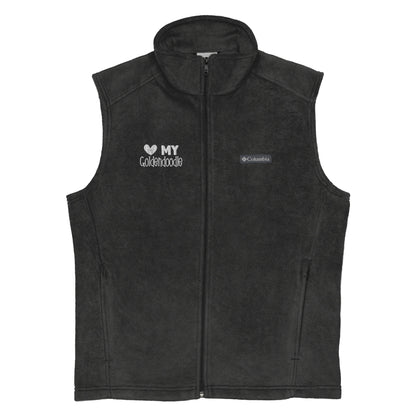 Love My Goldendoodle Embroidered Men’s Columbia Fleece Vest