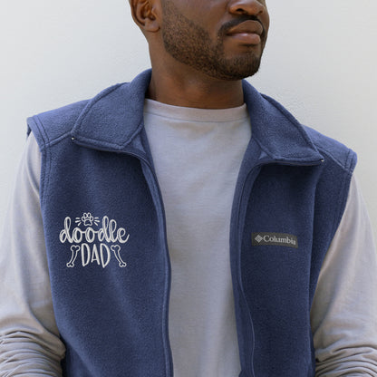 Doodle Dad Embroidered Men’s Columbia Fleece Vest