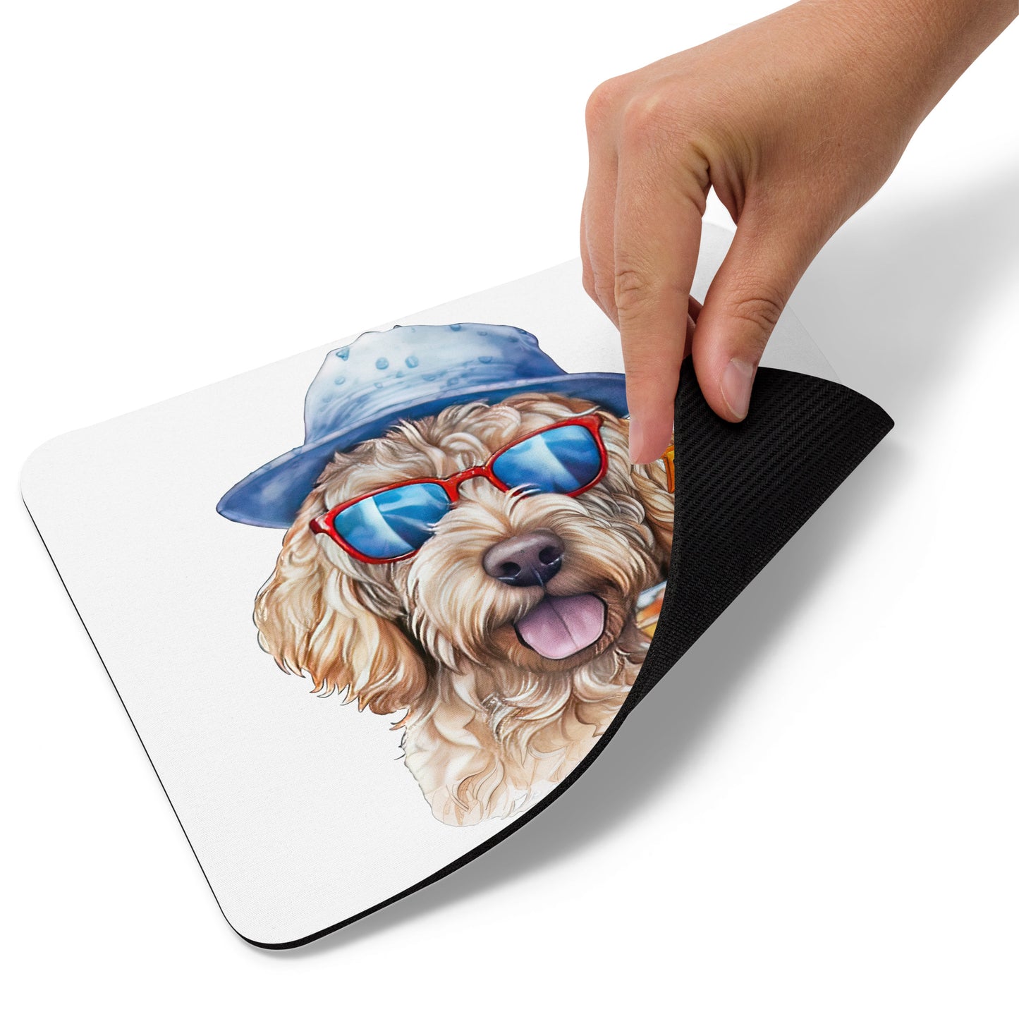 Apricot Doodle Mouse Pad