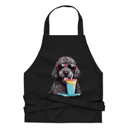 Black Doodle Organic Cotton Apron