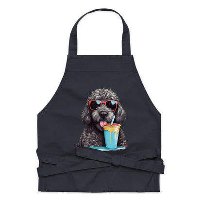 Black Doodle Organic Cotton Apron