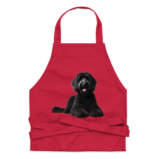 Black Doodle Organic Cotton Apron