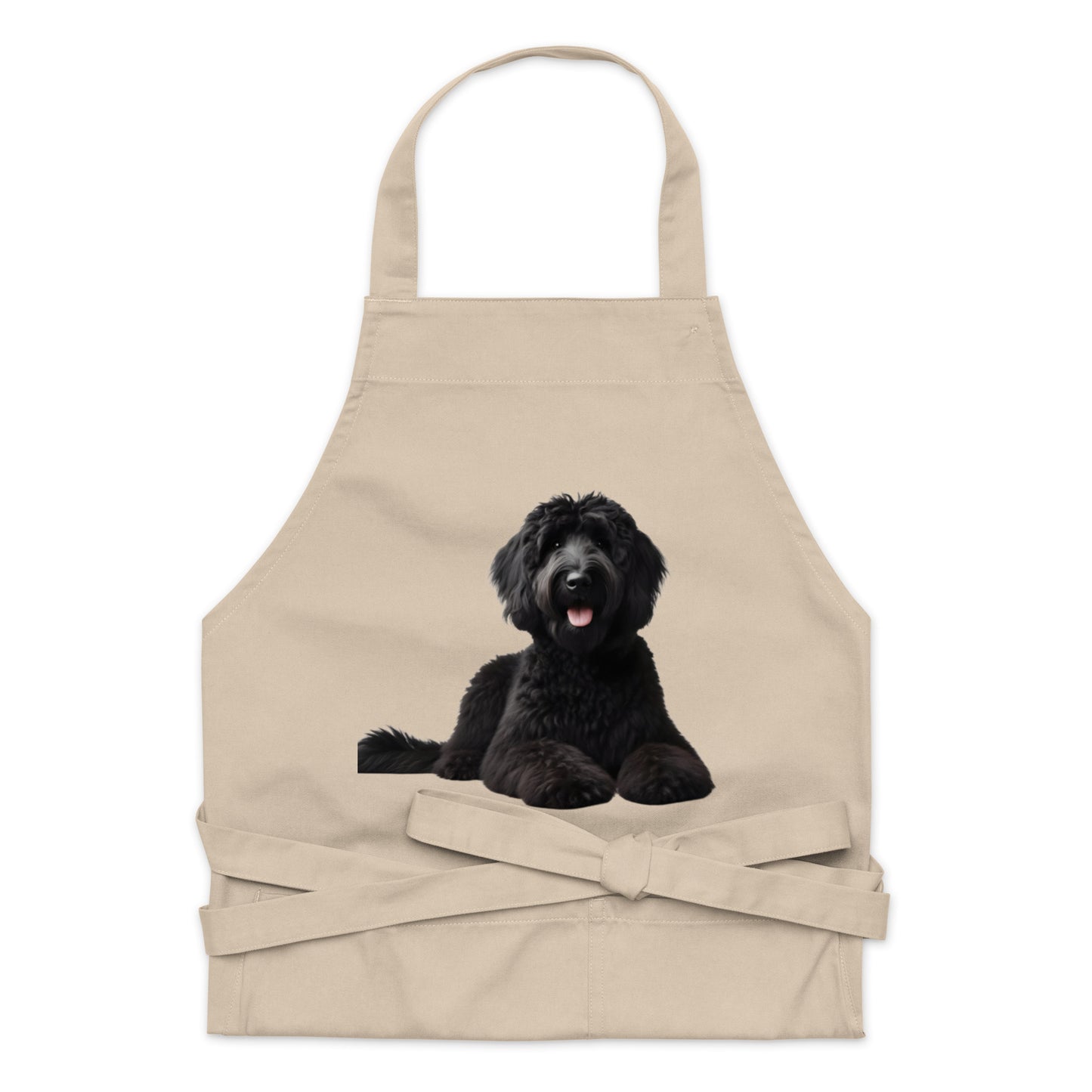 Black Doodle Organic Cotton Apron