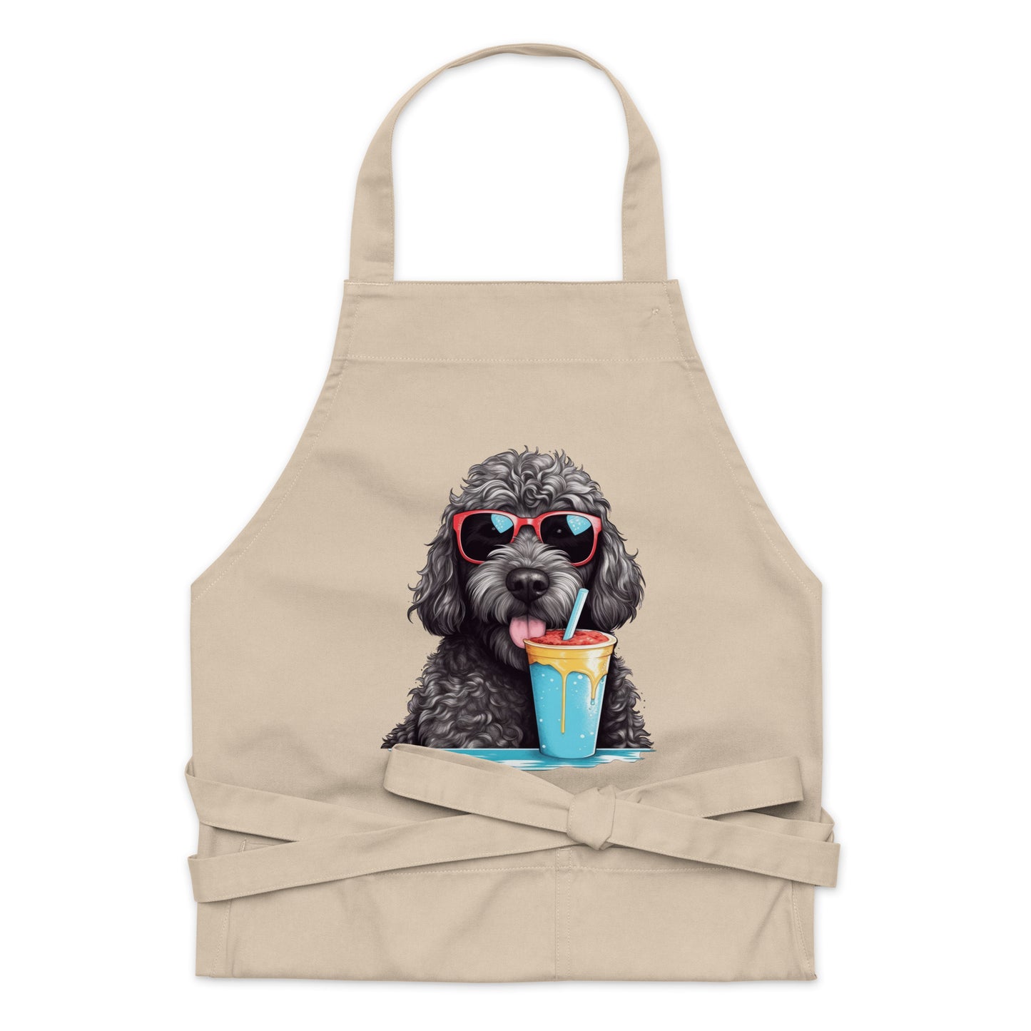 Black Doodle Organic Cotton Apron