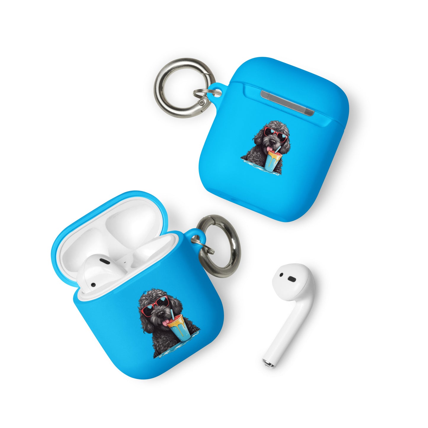 Black Doodle Rubber Case for AirPods® & AirPods® Pro!