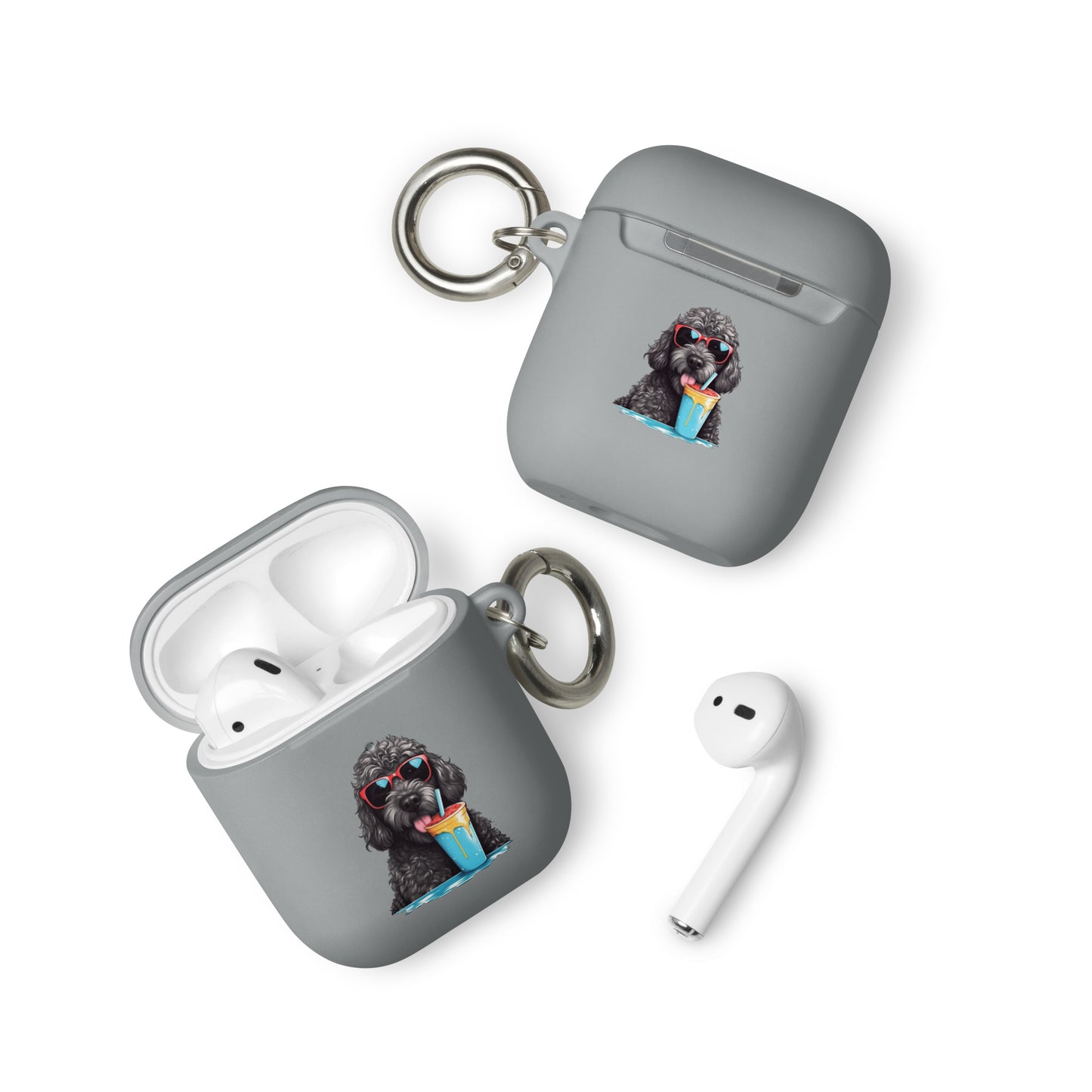 Black Doodle Rubber Case for AirPods® & AirPods® Pro!