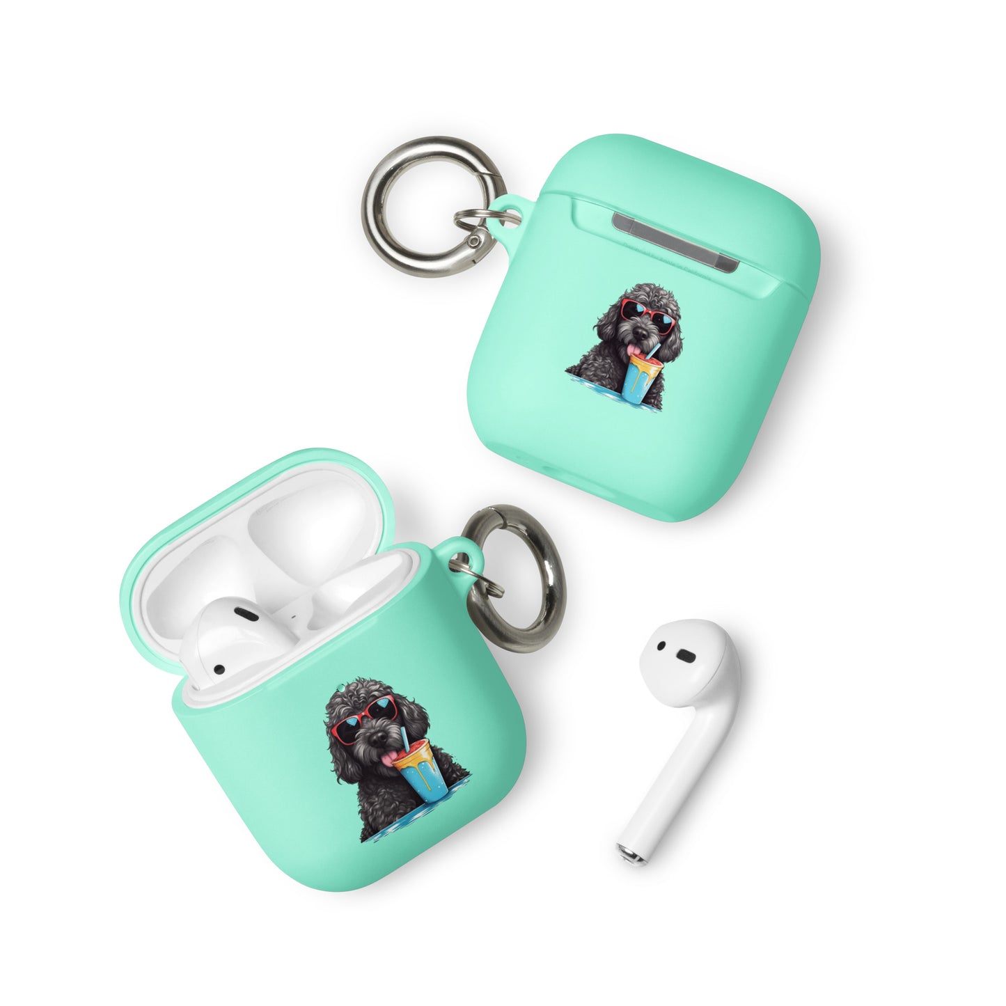 Black Doodle Rubber Case for AirPods® & AirPods® Pro!