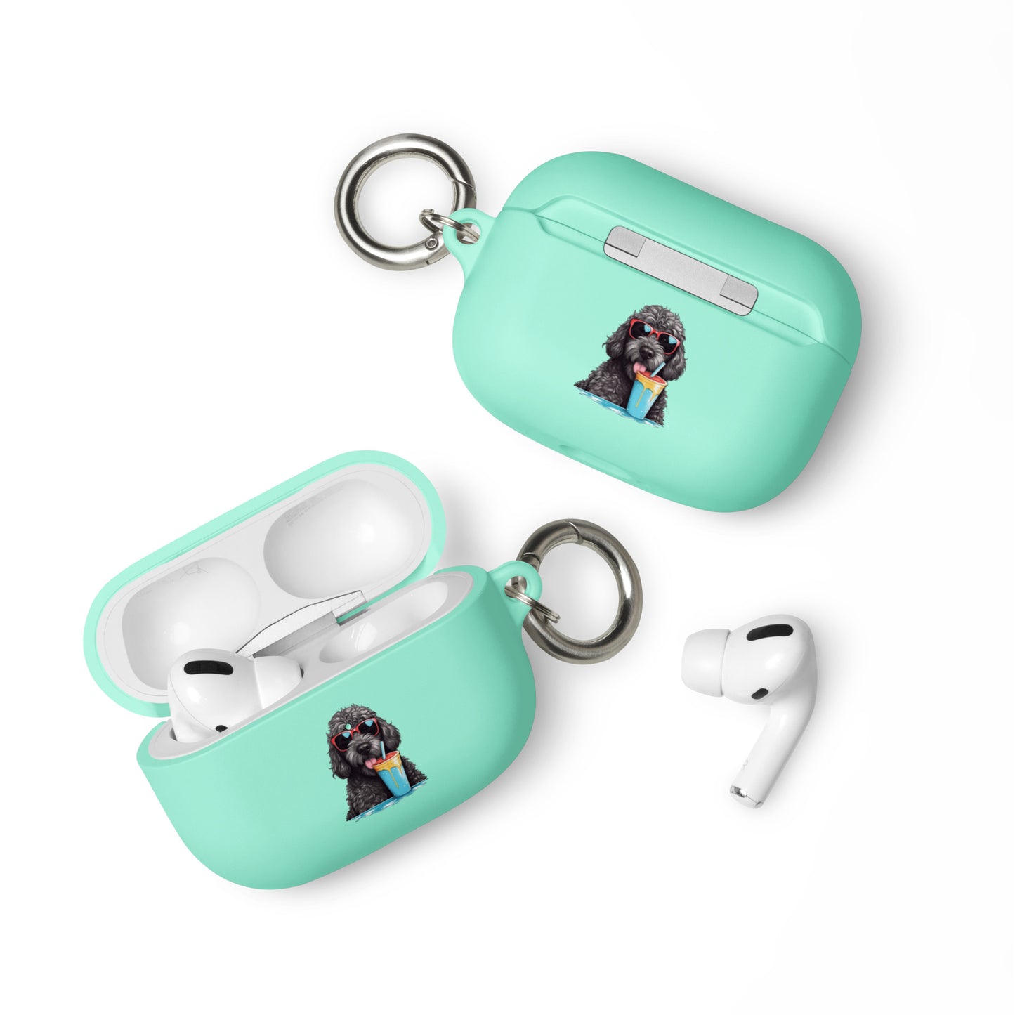 Black Doodle Rubber Case for AirPods® & AirPods® Pro!