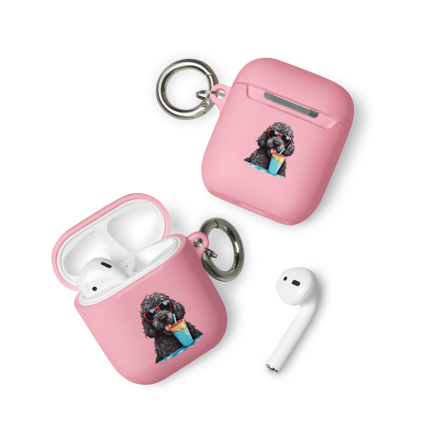 Black Doodle Rubber Case for AirPods® & AirPods® Pro!