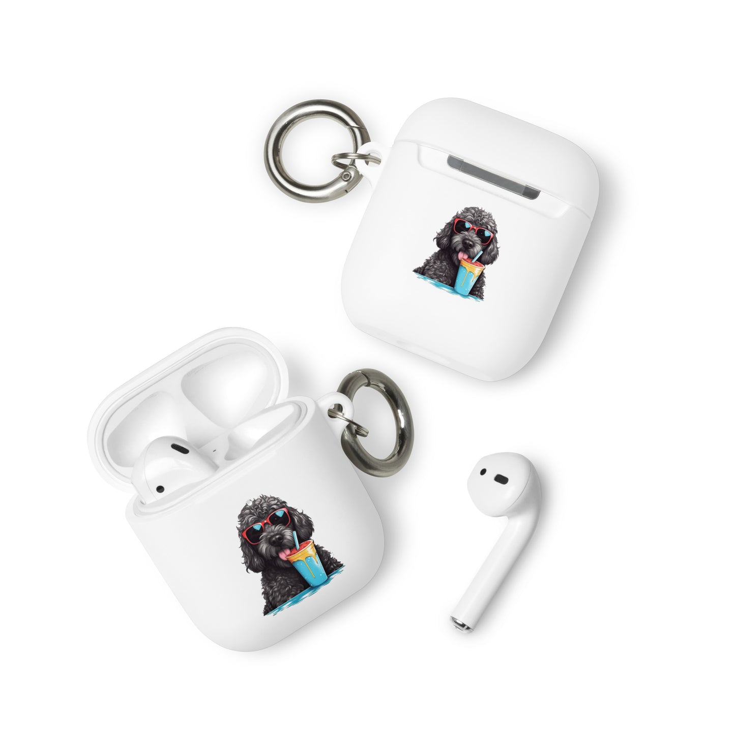 Black Doodle Rubber Case for AirPods® & AirPods® Pro!