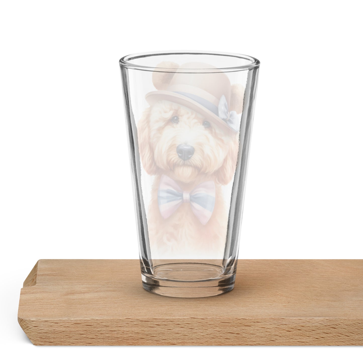 Teddy Bear Doodle Shaker Pint Glass