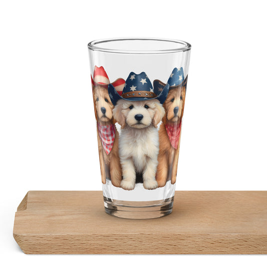 Patriotic Doodles Shaker Pint Glass