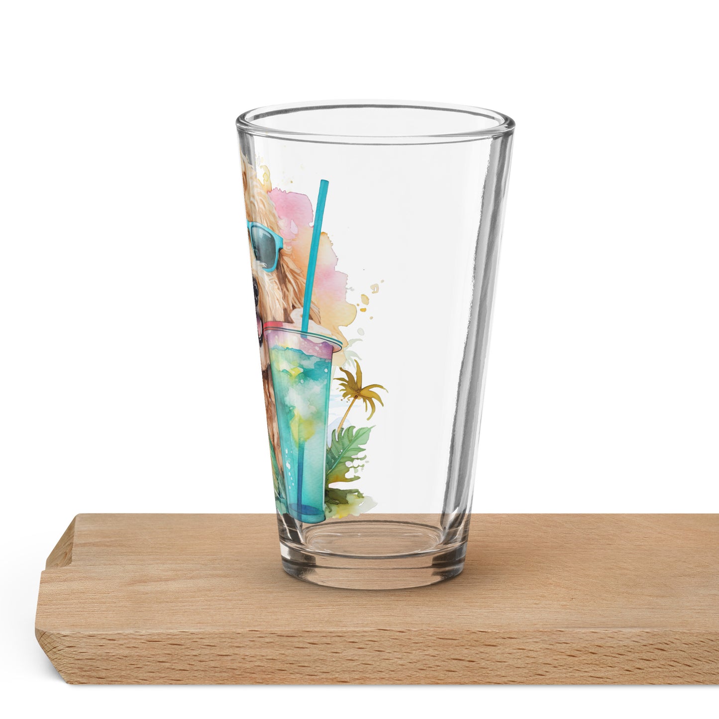 Apricot Doodle Shaker Pint Glass