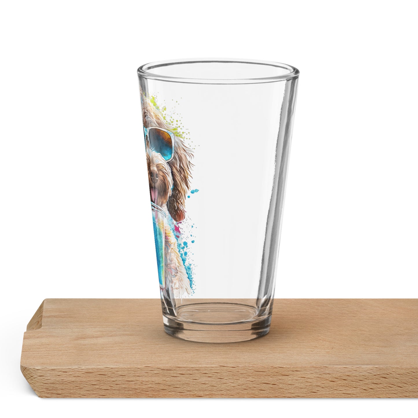 Chocolate Doodle Shaker Pint Glass