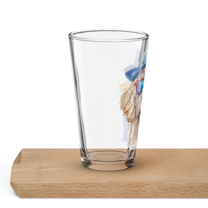 Doodle Shaker Pint Glass