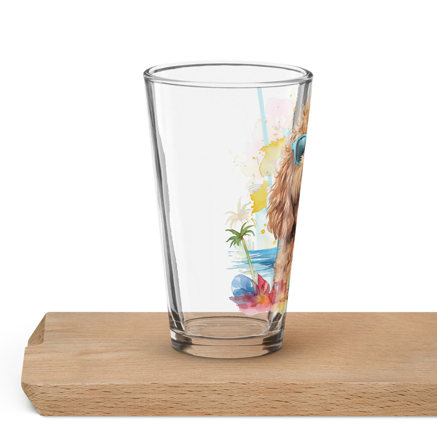 Apricot Doodle Shaker Pint Glass