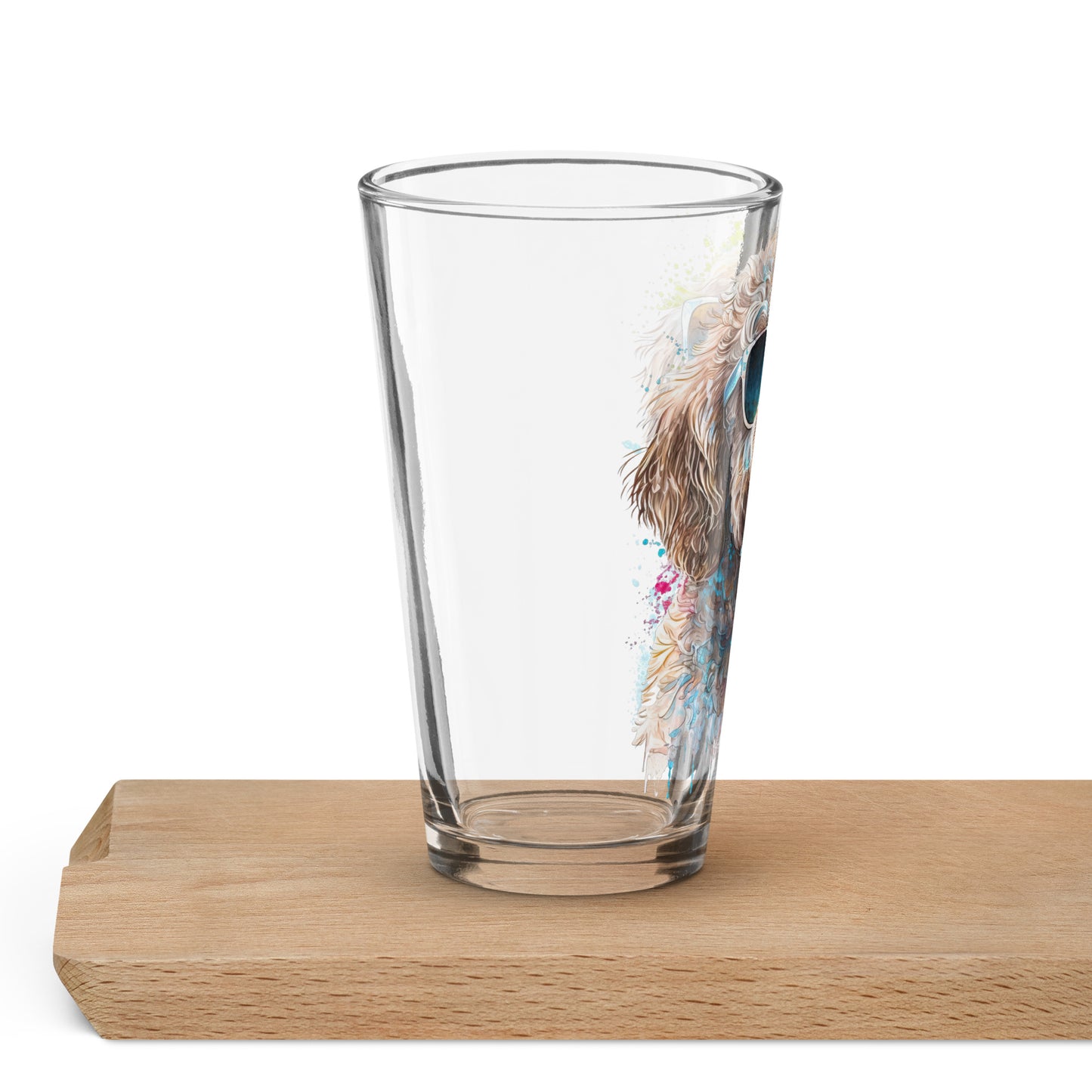 Chocolate Doodle Shaker Pint Glass