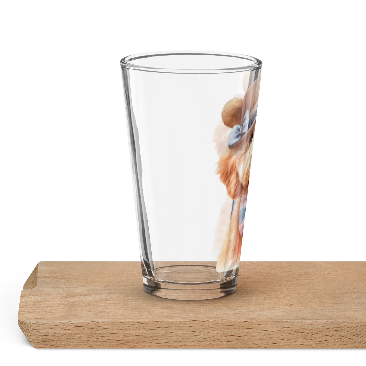 Teddy Bear Doodle Shaker Pint Glass