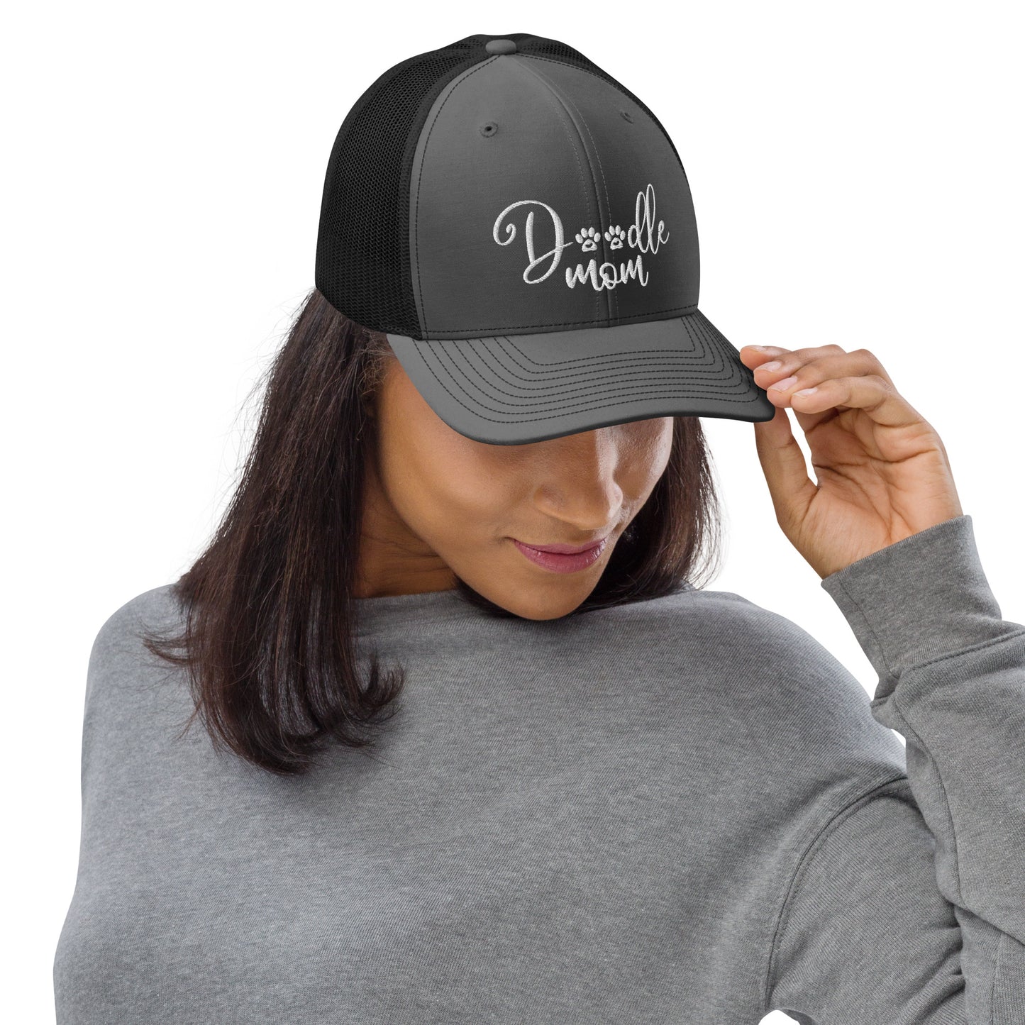 Doodle Mom Embroidered Trucker Cap