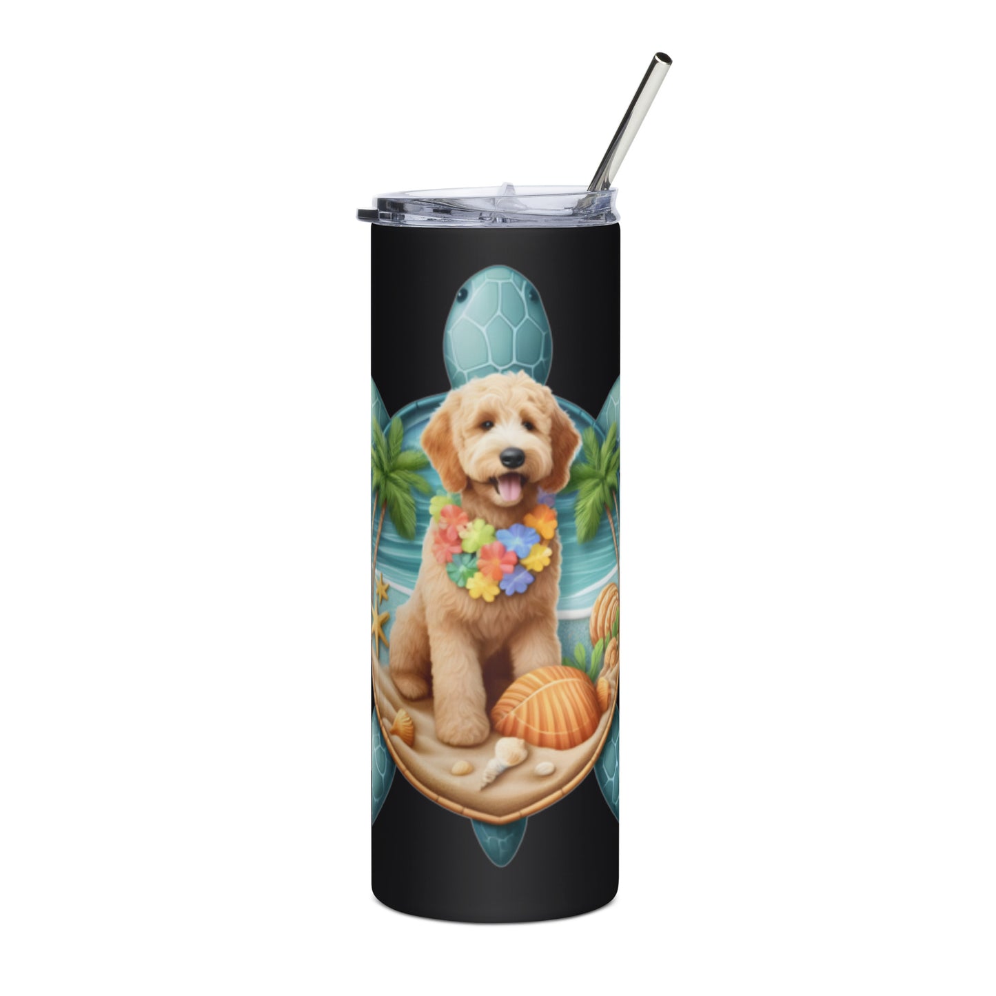 Sea Turtle Doodle Stainless Steel Tumbler