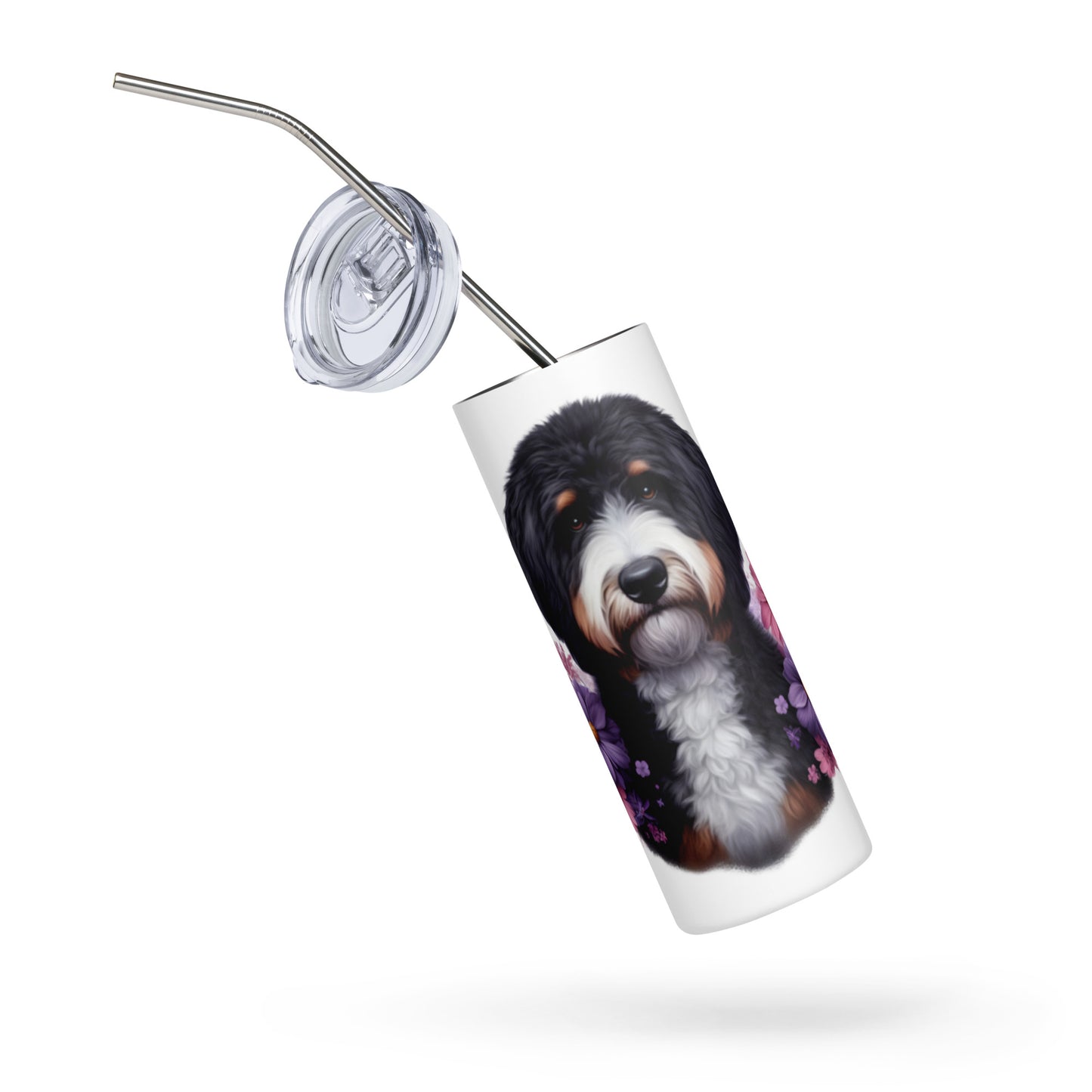 Bernedoodle Stainless Steel Tumbler